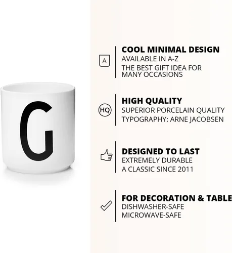 Miniatura 9 de Design Letters Tazas de café de porcelana (A-Z), taza con monograma, regalos del día del padre para papá, regalos para papá, taza de café
