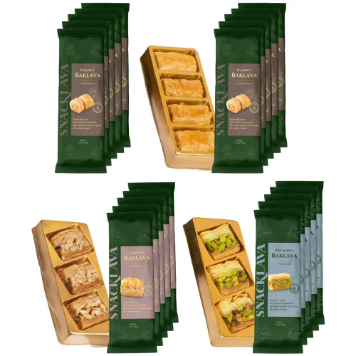 Miniatura 16 de Snacklava Cashew Bird's Nest - Paquete de 6 (24 piezas por paquete) - Sin ingredientes artificiales, colores o conservantes - Pasteles hechos a mano