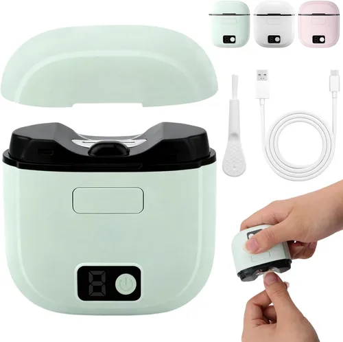 Cortaúñas eléctrico, 3 en 1, cortaúñas automático, pulido eléctrico, recortador automático recargable por USB, 3 niveles de velocidad para personas