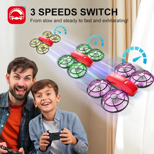 Miniatura 5 de Swifsen dron con cámara para niños y principiantes, juguete de regalo de cumpleaños para niños y niñas, cuadricóptero interior para niños, pequeño