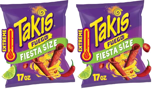 Miniatura 14 de Takis Intense Nacho - Bolsa tamaño Fiesta de 17 onzas, con sabor a queso, no picante, chips de tortilla enrollados