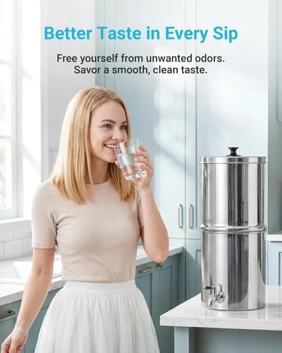 Miniatura 4 de AQUA CREST Filtro de agua certificado NSF/ANSI 42 y 372, repuesto para sistema de filtro de agua por gravedad Berkey®, elementos de purificación