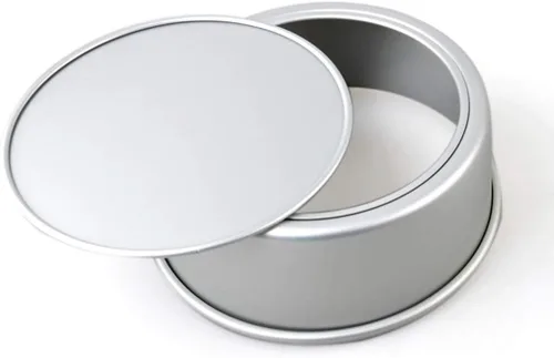Miniatura 2 de Tosnail Paquete de 2 moldes redondos de aluminio para pasteles de 9 x 3 pulgadas con parte inferior extraíble