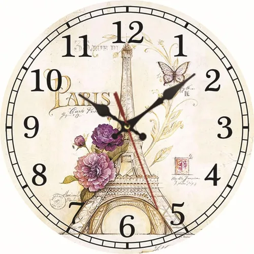 Reloj de pared silencioso sin tictac de calidad de cuarzo, funciona con pilas, redondo de 12 pulgadas, fácil de leer para el hogar, oficina, Color 16