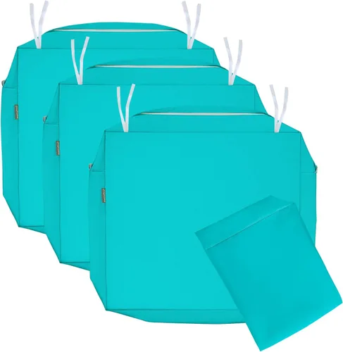 Miniatura 12 de NettyPro Fundas de Cojines de Asiento de Repuesto para Sillas de Patio, Resistentes al Agua con Protección UV, Fundas Deslizantes para Cojines