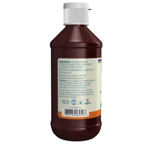 Miniatura 3 de Extracto de alcohol Now Foods Better Stevia, líquido