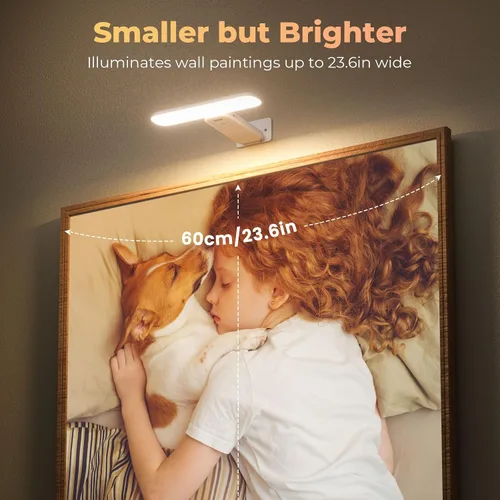 Miniatura 2 de FULEN Luces de Imagen a Pilas Recargables, Luces de Marco de Fotos para Pared, Luces de Pared LED Inalámbricas para Arte, Pinturas, Galería y Diana