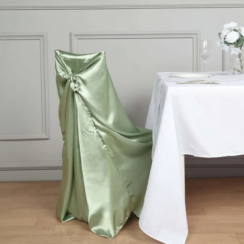 Miniatura 3 de Efavormart - Fundas para sillas de boda, plegables, de satén, universales, para fiestas, 5 unidades, se adaptan a la mayoría de las sillas, fáciles