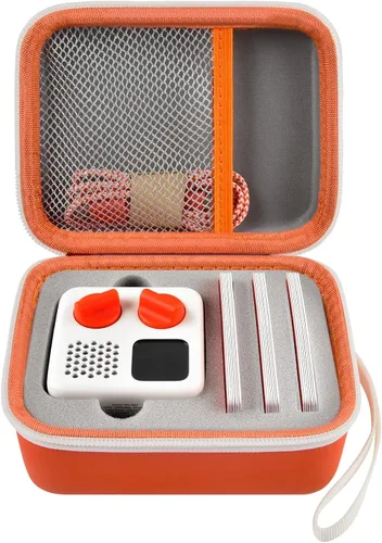 Miniatura 12 de Estuche de viaje casmilee compatible con Yoto Mini – Reproductor de audio y música para niños, bolsa portaobjetos para altavoz infantil que Blanco