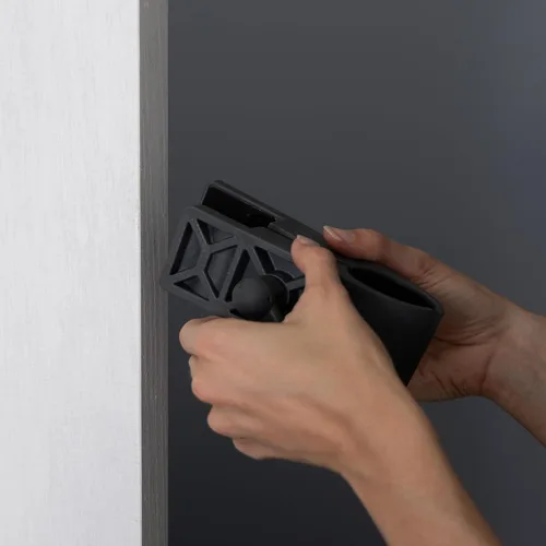 Miniatura 4 de Zadro Pistola de masaje manos libres, tejido profundo, montaje en puerta, masajeador trasero, herramienta de abrazadera de mano, agarre fuerte