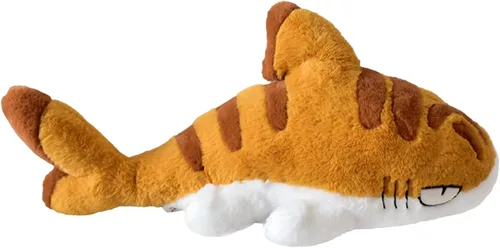 Miniatura 17 de Juguetes de animales de peluche Sharkitty, juguetes de peluche combinados de tiburón y gato (Rosa, 15.7 pulgadas)