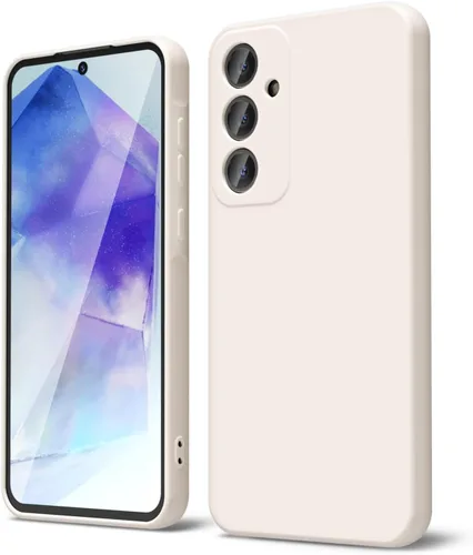 Miniatura 162 de oakxco Funda para teléfono Samsung Galaxy A12 con agarre de silicona líquida, linda delgada fina suave cubierta de gel de goma TPU lisa para mujeres