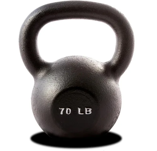 Miniatura 10 de Kettlebell Weights – 5lb to 80lb Cast Iron Kettlebells with Matte Black Finish – Full Body Strength Training & CrossFit Conditioning – Ideal for