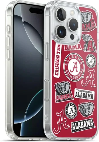 Miniatura 449 de Head Case Designs Funda de gel suave con licencia oficial de la Universidad de Alabama UA Collage compatible con Apple iPhone 13 Pro Max