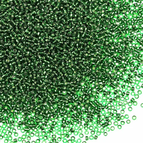 Miniatura 55 de Cuentas de semillas doradas transparentes de 4 mm al por mayor para hacer joyas, 110 gramos, aproximadamente 1600 piezas, cuentas de vidrio 6/0