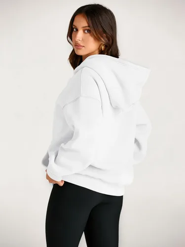 Miniatura 4 de EFAN - Sudadera con capucha para mujer - Sudadera de vellón sobredimensionada con mangas largas para otoño e invierno, ropa de moda inspirada