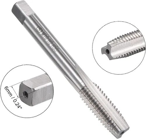 Miniatura 3 de uxcell M10 x 0.059 in Juego de llaves métricas y troqueles, rosca de máquina con troquel de roscado redondo, kit de grifo y troquelado