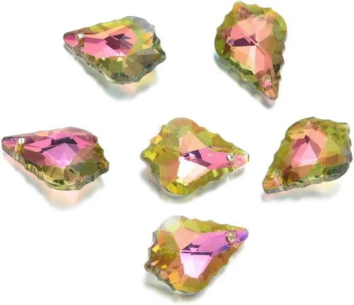 Miniatura 22 de 20pcs checa facetado cristal barroco lámpara colgante gota perlas Suncatcher 0.866 in febrero amatista púrpura piedra natal