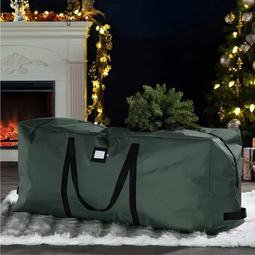 Miniatura 6 de Bolsa de almacenamiento para árbol de Navidad – Almacena un árbol de Navidad artificial de 9 pies. Material duradero resistente al agua