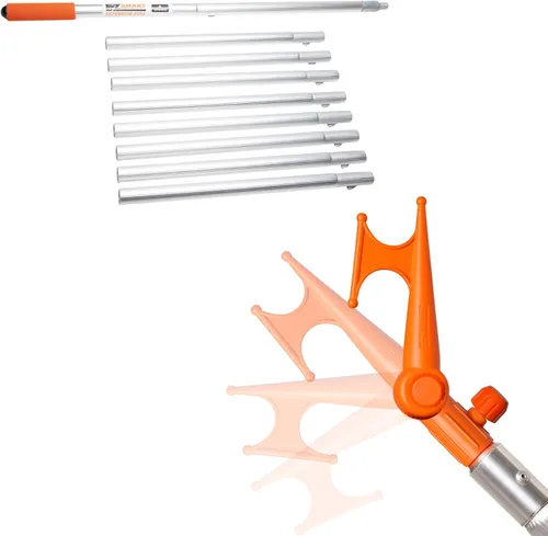 Miniatura 12 de EZ SMART Práctico gancho, gancho multiusos, codo ajustable, atornillado al poste de extensión de rosca estándar para colgar comederos de pájaros