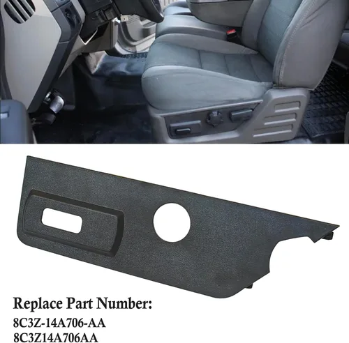 Miniatura 3 de Compatible con Ford F-250 F-350 F-450 Super Duty 2008 2009 2010 Interruptor de asiento delantero del conductor de la carcasa del interruptor