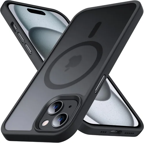Miniatura 17 de Anqrp Funda magnética a prueba de golpes para iPhone 11, [compatible con MagSafe] [probada contra caídas de grado militar] Funda delgada de silicona