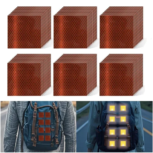 Miniatura 82 de Cinta reflectante blanca de 4 pulgadas, adhesivo de seguridad de advertencia impermeable para exteriores (10 pies)