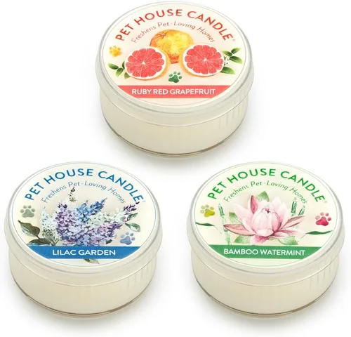 Miniatura 30 de Pet House - Mini velas para olor de mascotas, a base de plantas, velas perfumadas aptas para perros y gatos, té verde lavanda, paquete de 3