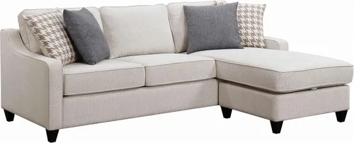 Miniatura 4 de Coaster Home Furnishings Mcloughlin - Sofá modular tapizado con brazos inclinados, respaldo acolchado y patas de bloque cónicas - Sala de estar