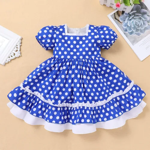 Miniatura 7 de Vestido de lunares para niña, ocasiones especiales, retro, de los años 50, vintage, clásico, vestido de fiesta de té