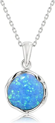 Miniatura 28 de 925 Sterling Silver Gemstone Necklace Women - Gemstone Pendant Necklace Silver- Birthstone Necklace - Silver Jewelry for Women- Minimalist Jewelry