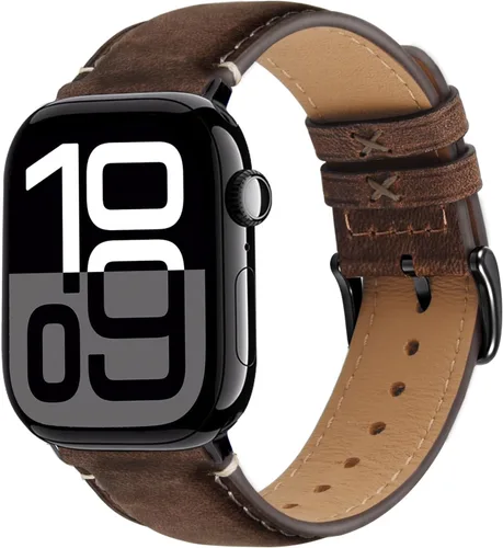 Miniatura 10 de Wristitani Correas de cuero compatibles con correas de Apple Watch de 1.732 in, 1.772 in, 1.811 in, 1.929 in, 1.575 in, 1.614 in, 1.654 in