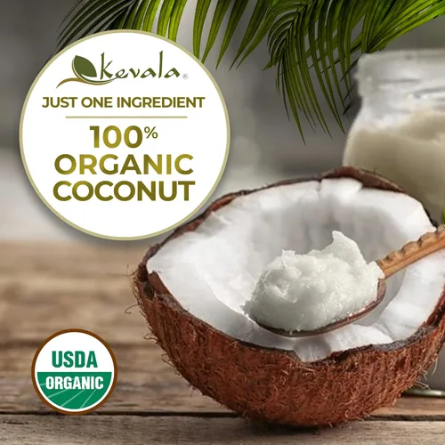 Miniatura 4 de Kevala Mantequilla de coco orgánica, alternativa cruda prensada en frío y crema para hornear, postres y tostadas, vegano, sin gluten, tarro