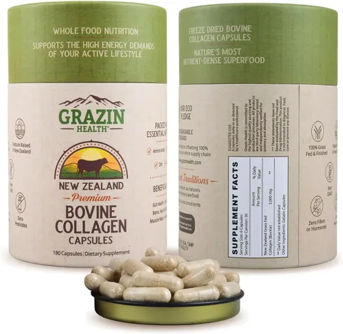 Miniatura 10 de Hígado de res alimentado con pasto de Nueva Zelanda - Liofilizado 3000 mg por porción (500 mg por cápsula) (30 porciones)