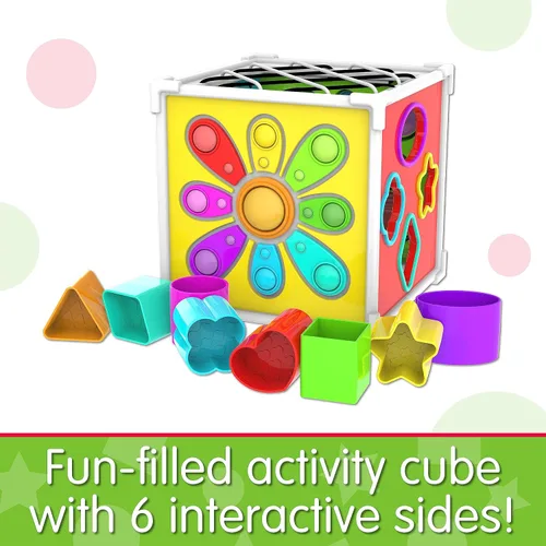 Miniatura 2 de The Learning Journey: Cubo de actividades Pop & Discover – Divertido Montessori Educación Temprana – Juguete sensorial para niños – Autismo