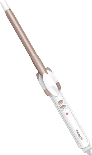 Miniatura 12 de Conair Rizador de cerámica doble de 1 ¼ pulgada, barril de 1 ¼ pulgada crea rizos sueltos, rizador de pelo para uso en cabello medio y largo