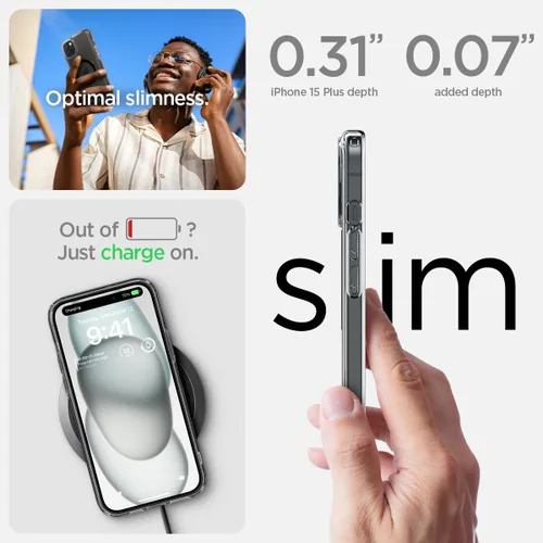 Miniatura 443 de Spigen Funda para iPhone 13 Mini, ultra híbrida MagFit [antiamarilleo] [compatible con Magsafe] - Transparente