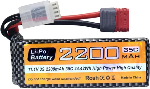 Miniatura 7 de sea jump Batería Lipo de 11.1V 2200mAh 35C 3S con enchufe T y cable de carga USB adecuado para MJX H16P H16E H16GT H16BM H16PL 14301 RC Car High