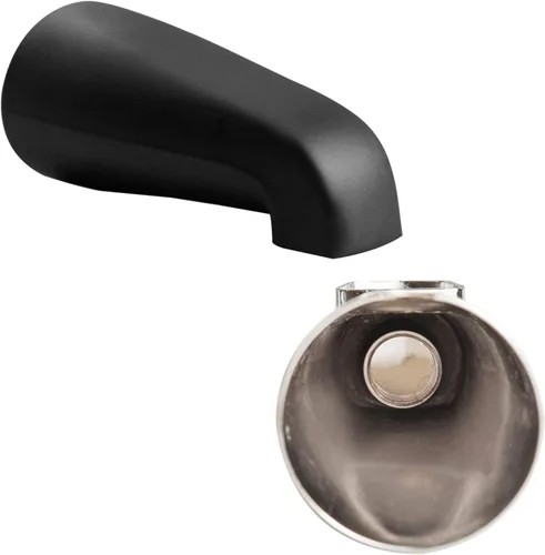 Miniatura 11 de SENTO Grifo deslizable plateado universal de metal pesado y duradero para bañera sin desviador, grifo de bañera de metal resistente sin desviador