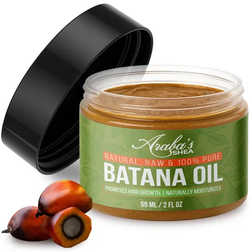 Aceite de batana crudo para el crecimiento del cabello, 100 % puro, orgánico de 2 onzas, aceite de batana de Honduras para cabello grueso, fuerte y