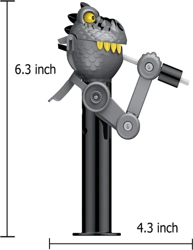 Miniatura 3 de HDLNKAK 2 soportes para piruletas de dinosaurio para niños, estuche de piruletas de Navidad, juguete creativo de prensa para almacenar y regalo