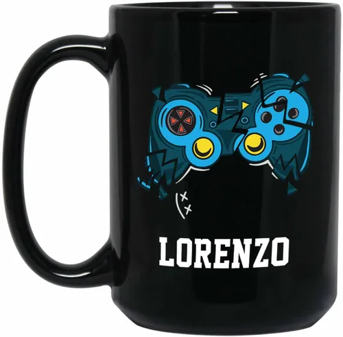 Miniatura 18 de Taza de café de fútbol personalizada con nombre, regalos para hombres, mujeres, amantes del fútbol, taza de cerámica negra personalizada de 11 onzas