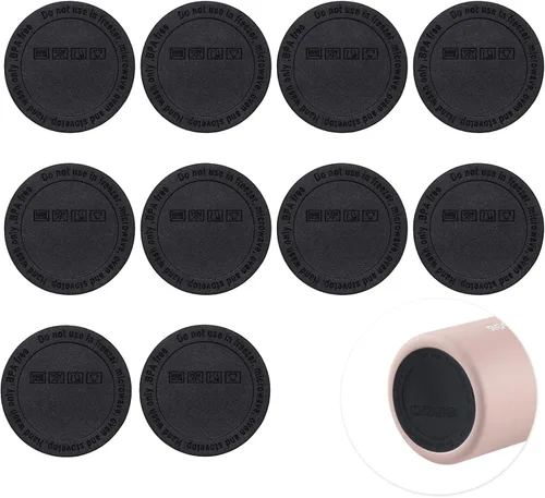 Miniatura 10 de HOYDATE Parte inferior de goma para vasos de sublimación, parte inferior protectora de silicona antideslizante con adhesivo para vasos delgados