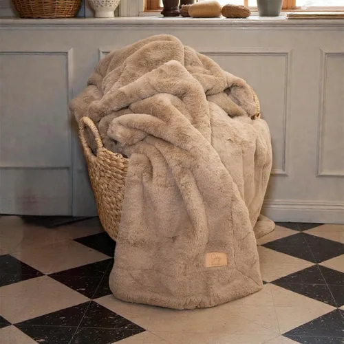 Miniatura 7 de Joy Blankets Manta de Tiro de Piel Sintética – Ultra Suave, Acogedora y Cálida Manta de Lujo – Lavable a Máquina, Regalo de Decoración del Hogar