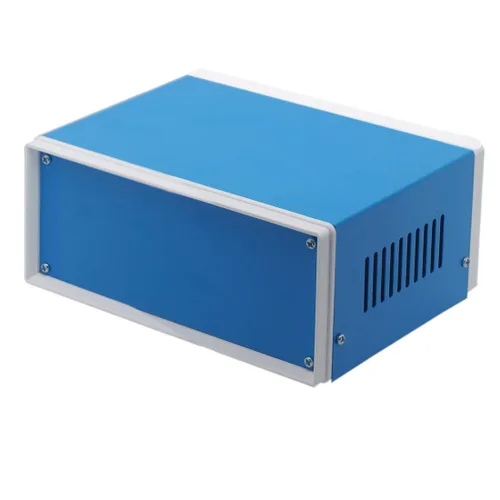 Miniatura 8 de Zulkit Recintos Electrónicos Recinto de Metal Azul Caja de Proyecto para DIY Caja de Conexiones Recinto Preventivo 6.7 x 4.3 x 3.1 pulgadas