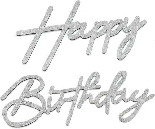 Miniatura 7 de Letrero negro de feliz cumpleaños para telón de fondo, letras de feliz cumpleaños de fieltro para arco de globos, decoraciones de telón de fondo
