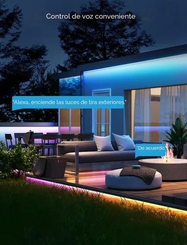 Miniatura 4 de Govee Tira de luces LED para exteriores, 32.8 pies, luces inteligentes para exteriores que funcionan con Alexa y Google Assistant, control