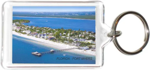 Miniatura 10 de Florida USA United States - Llaveros acrílicos - 5 Estilo: Miami South Beach #Fl107