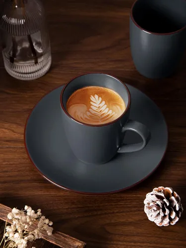 Miniatura 6 de famiware Venus - Tazas de café para 4, juego de tazas de 12 onzas, taza para beber con asa para café, té, cacao, leche, carbón