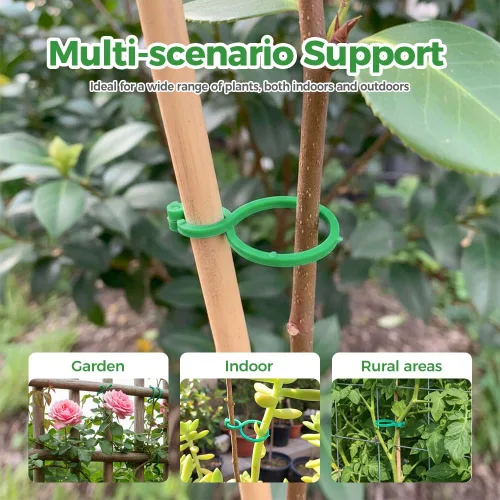 Miniatura 5 de Clips de soporte para plantas, clip de plástico seguro para plantas, clips de enrejado para tomate, uva, vid, verduras, clip de fijación de plantas